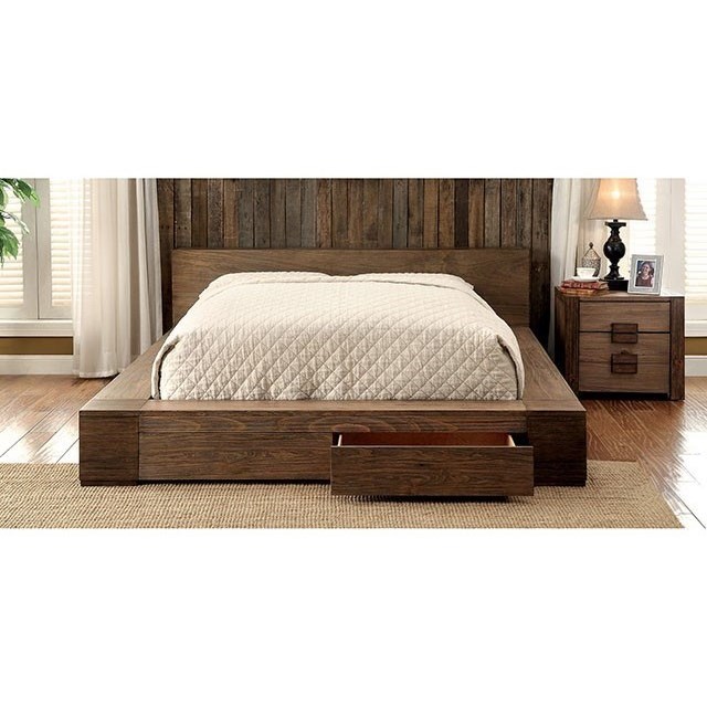 California king platform bed with sale drawers